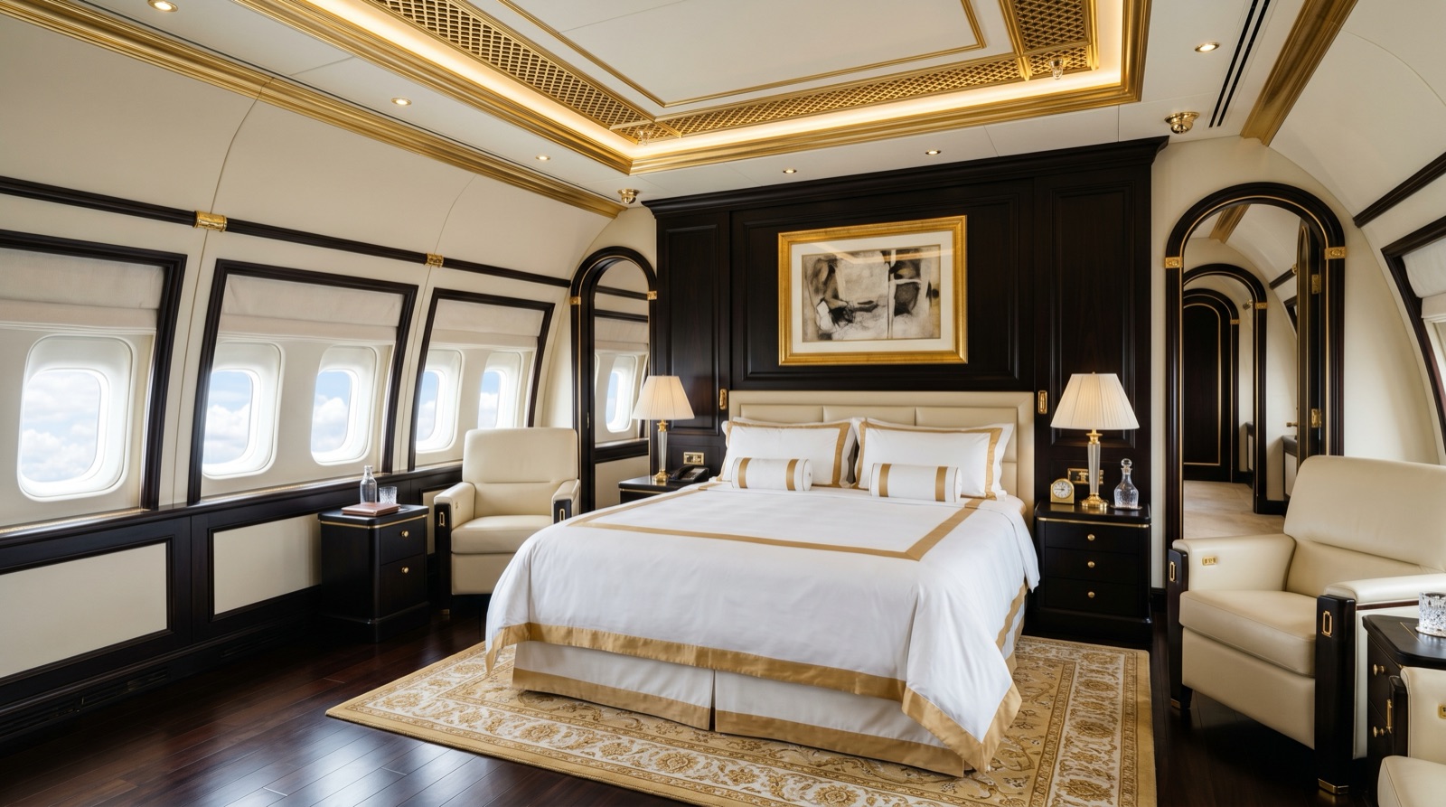 Boeing BBJ 747-8i cabin interior
