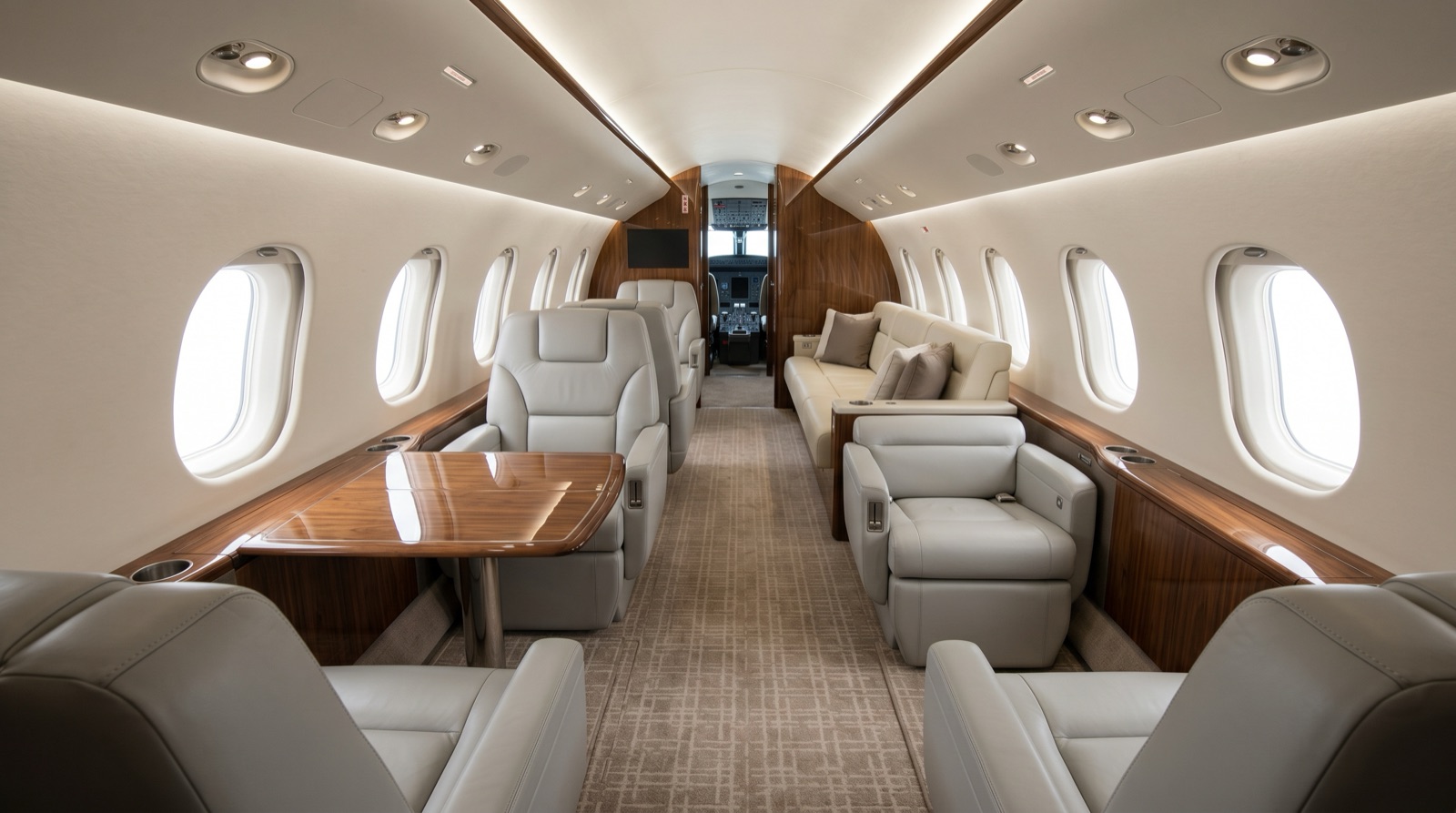 Bombardier Global 5500 cabin interior