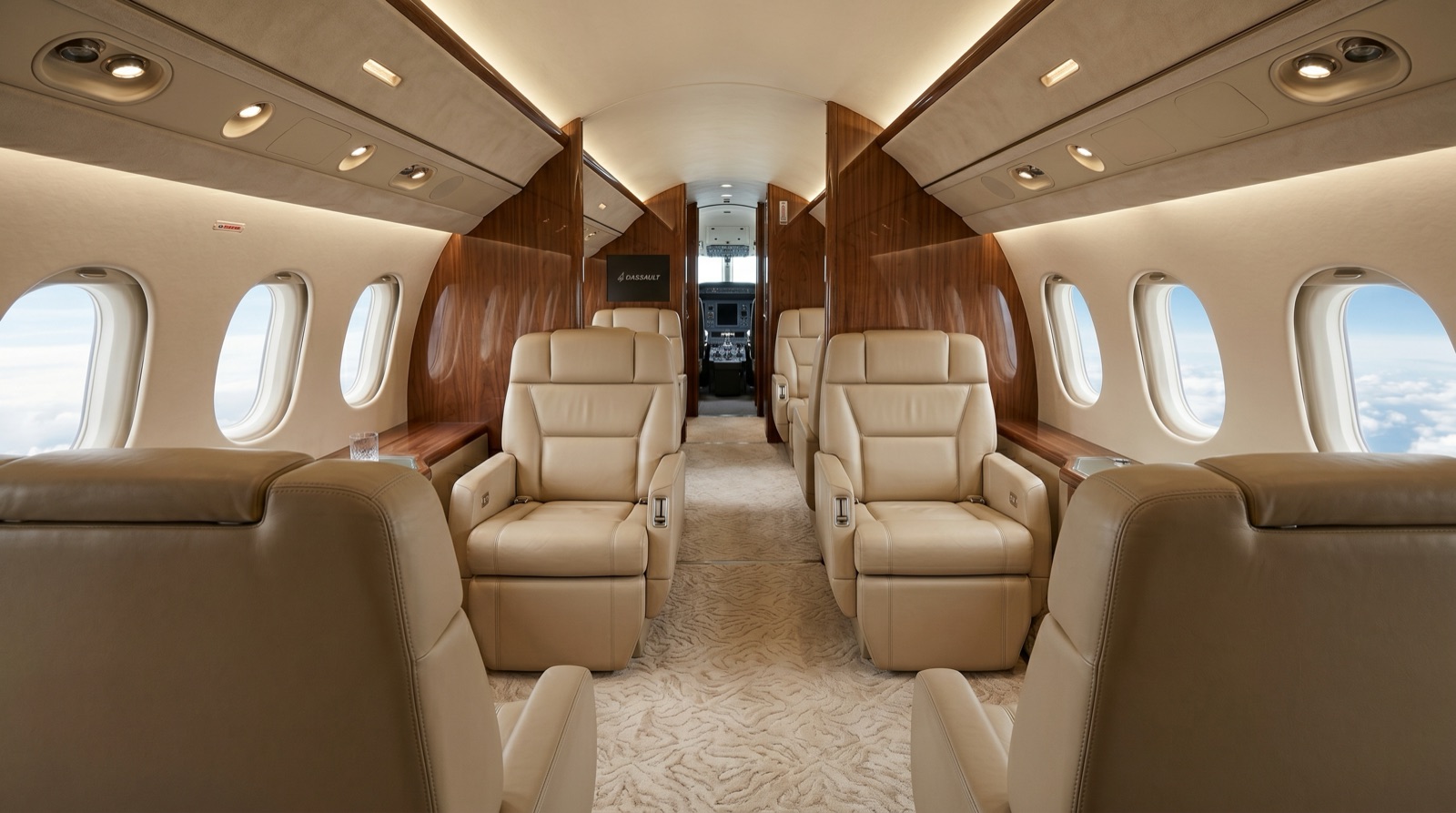 Dassault Falcon 7X cabin interior