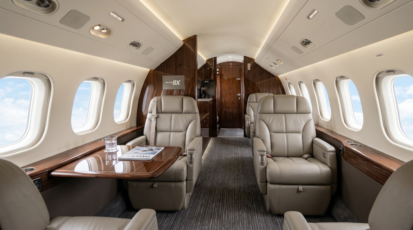 Dassault Falcon 8X cabin interior
