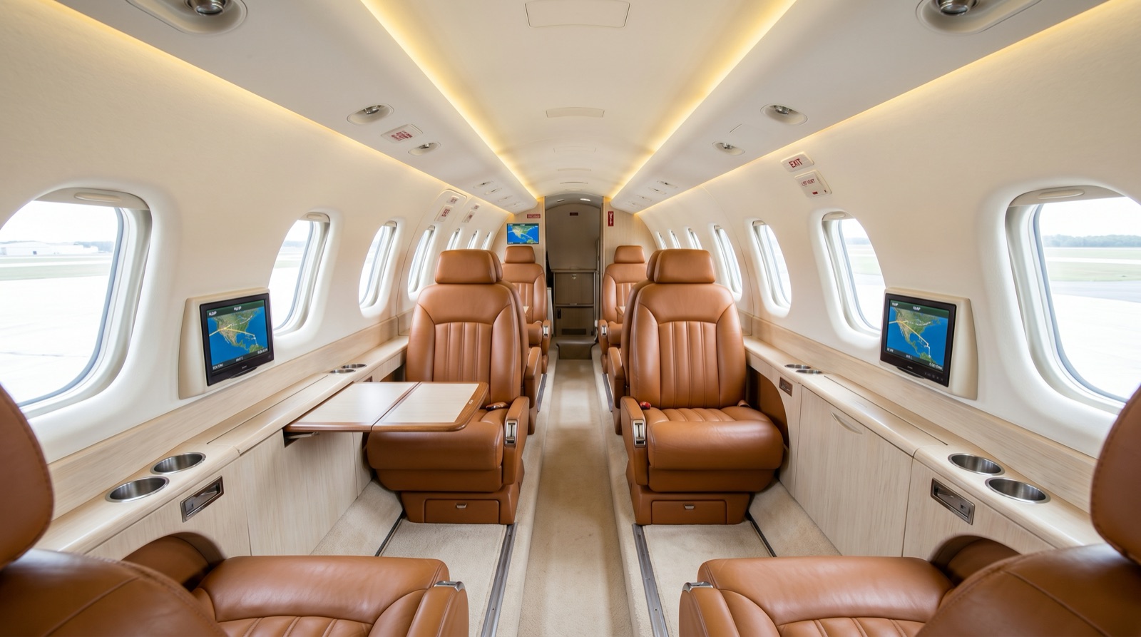 Fairchild Metro III cabin interior