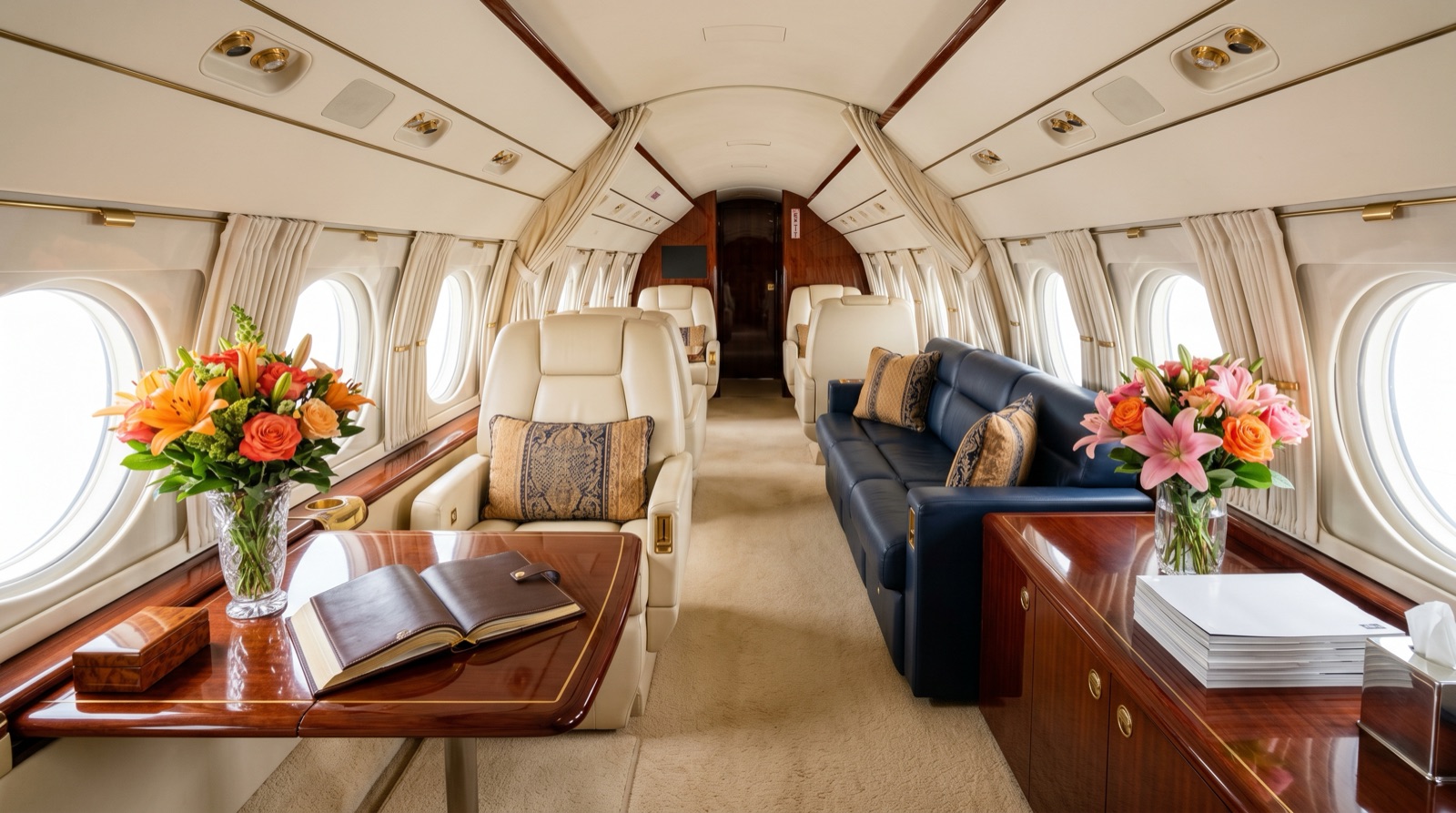 Gulfstream G-III cabin interior