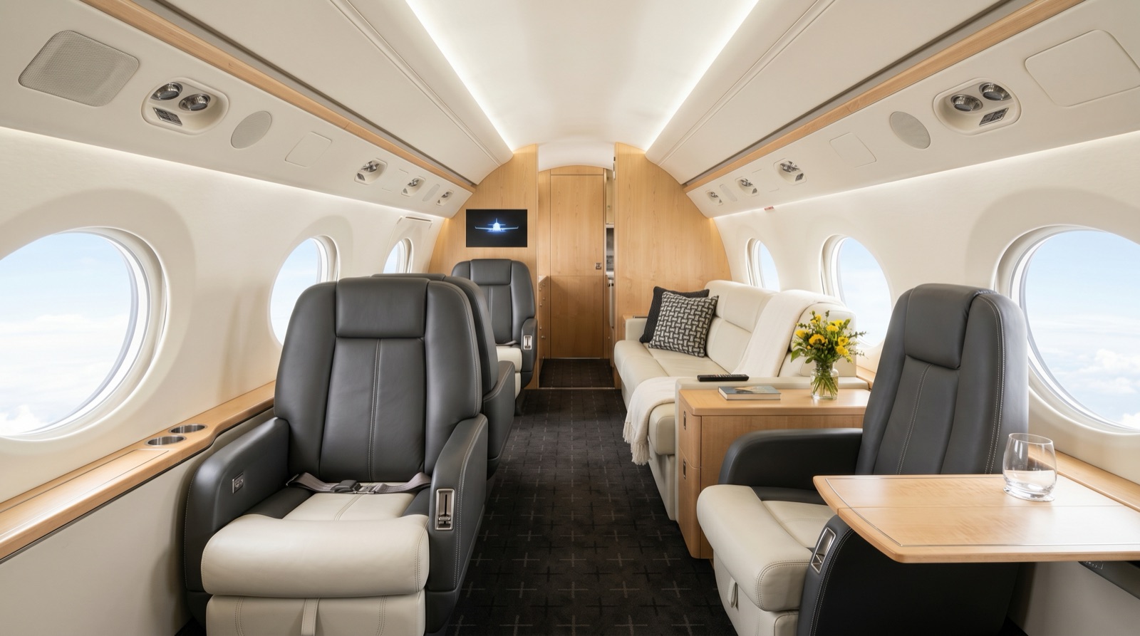 Gulfstream G550 cabin interior