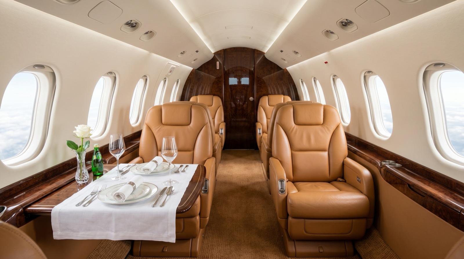 Hawker 4000 cabin interior