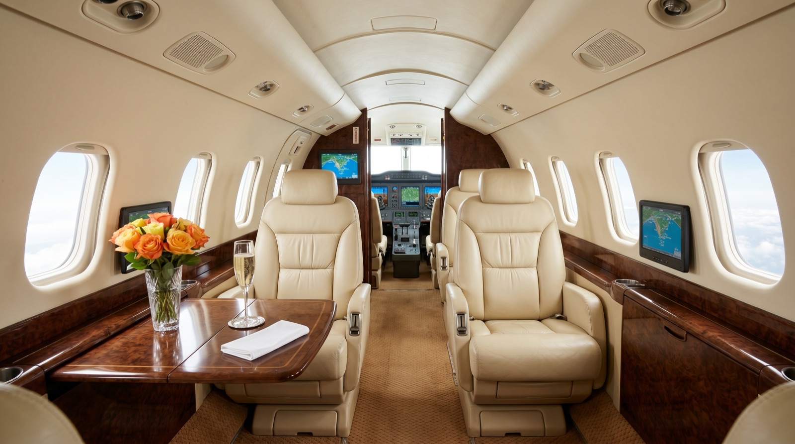 IAI Westwind 1124 cabin interior