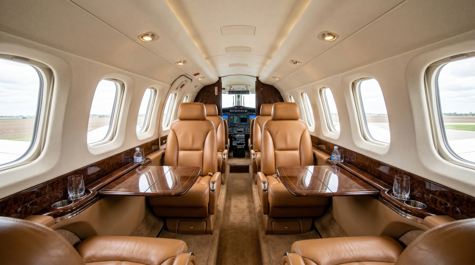 Beechcraft King Air 200 / B200 cabin interior