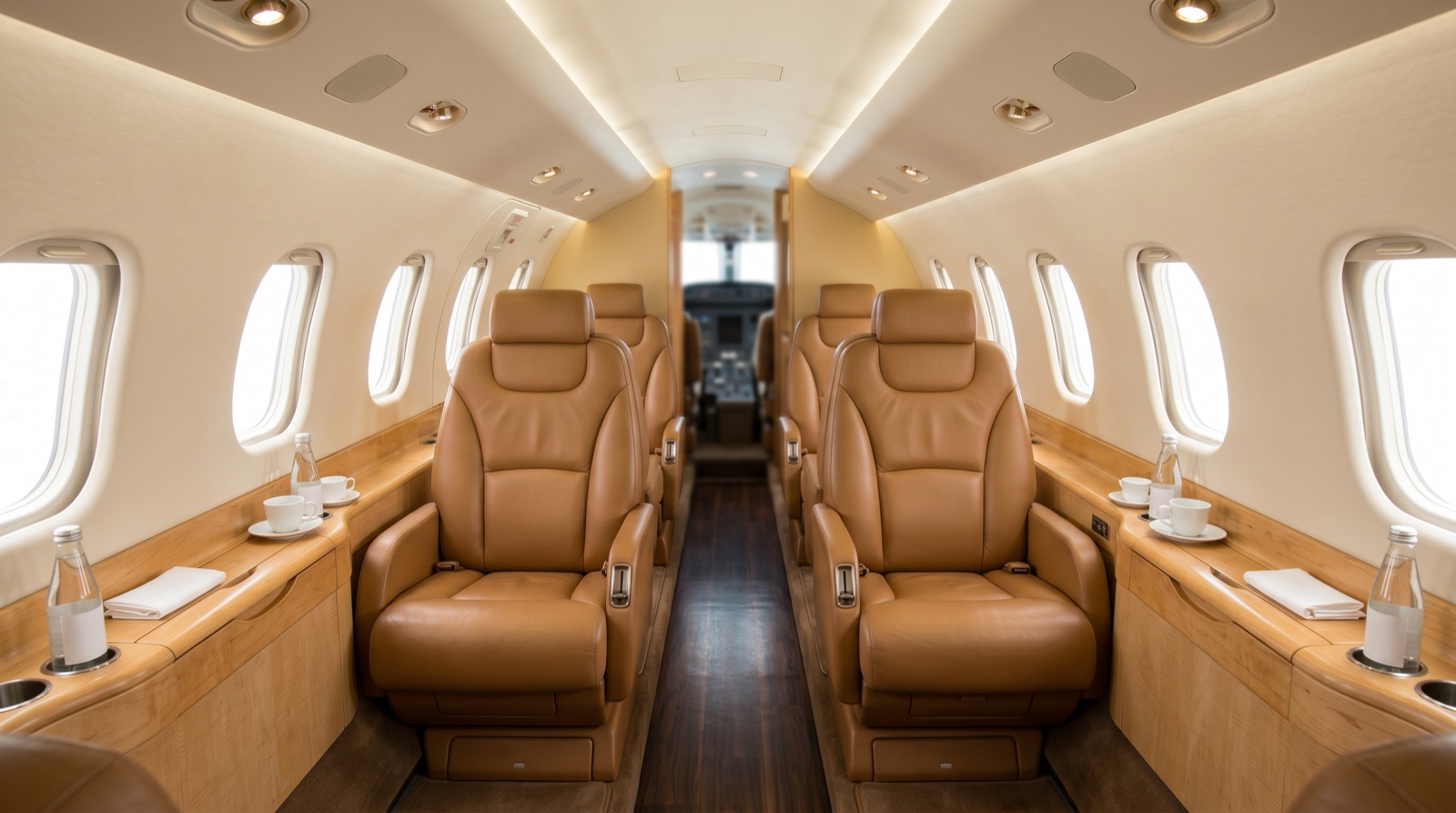 Learjet 45XR cabin interior