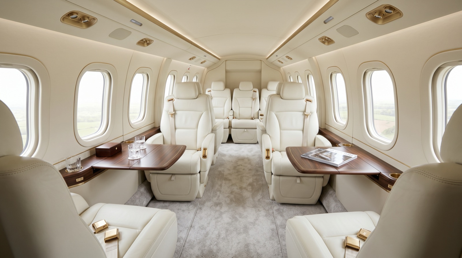 Leonardo AW139 cabin interior