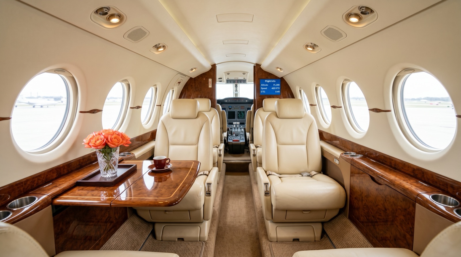Beechcraft Beechjet 400A cabin interior