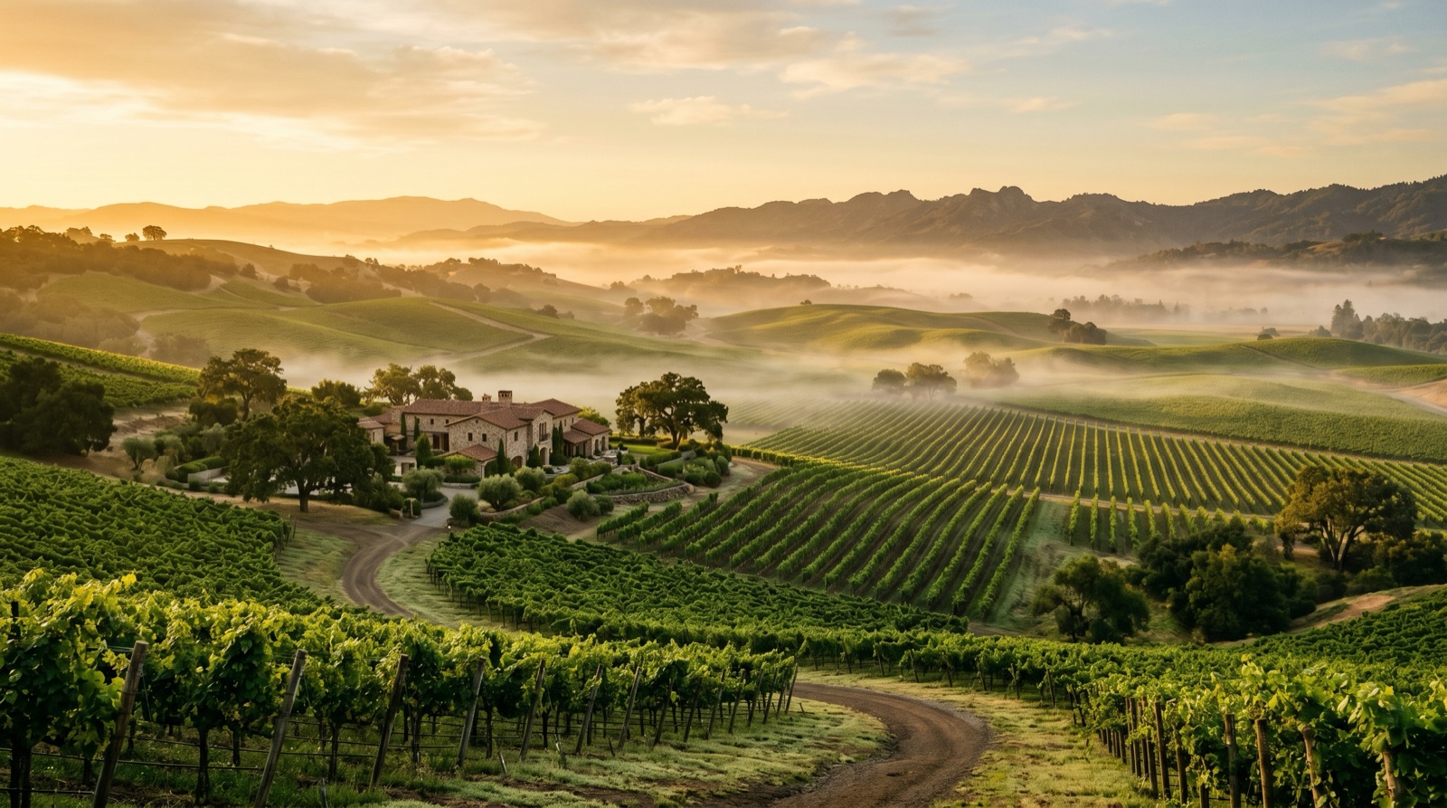 Private jet charter to Napa