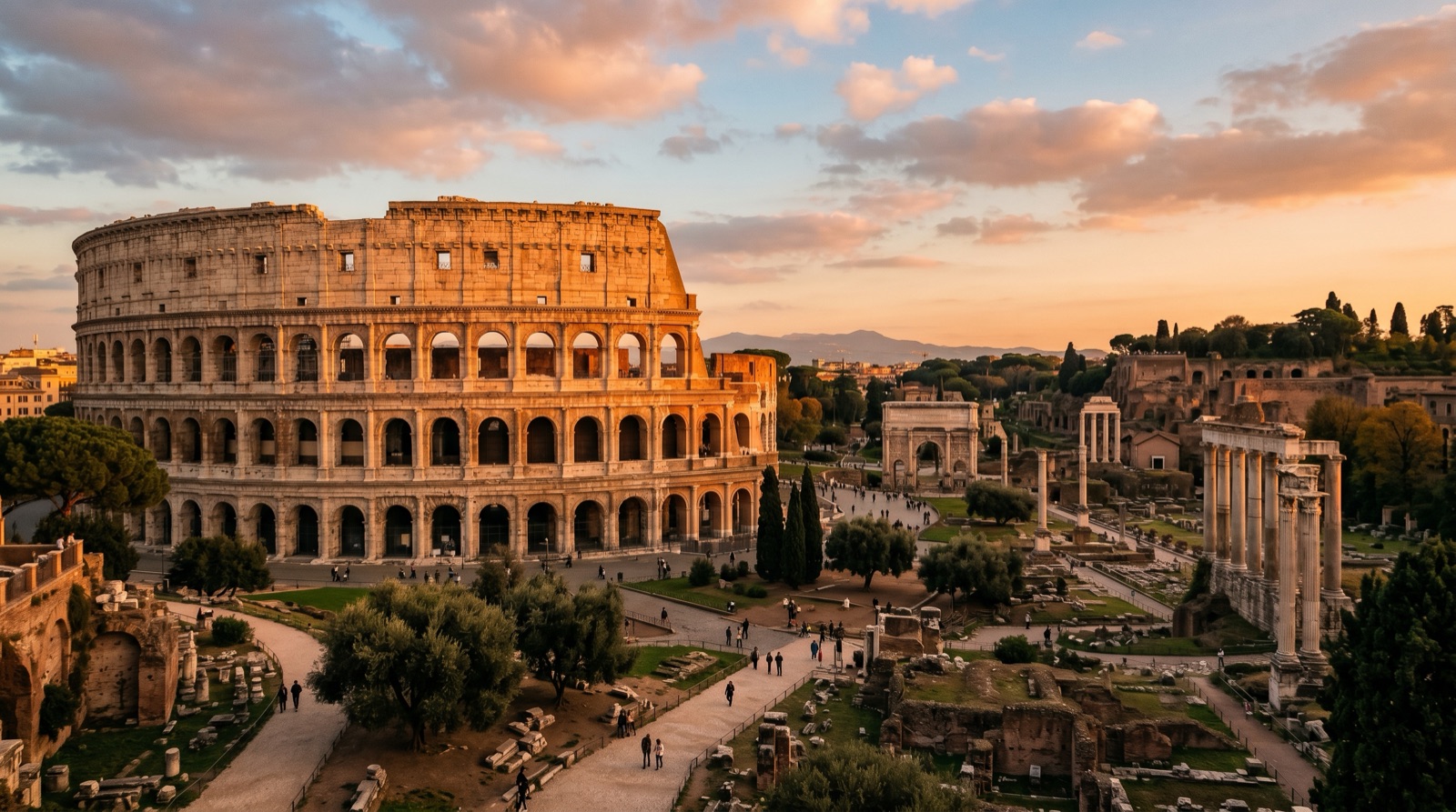 Private jet charter to Rome