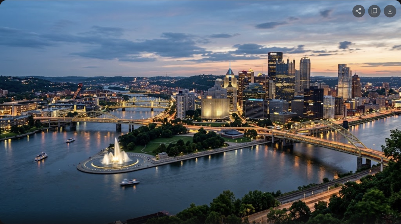 Private jet charter to Pittsburgh
