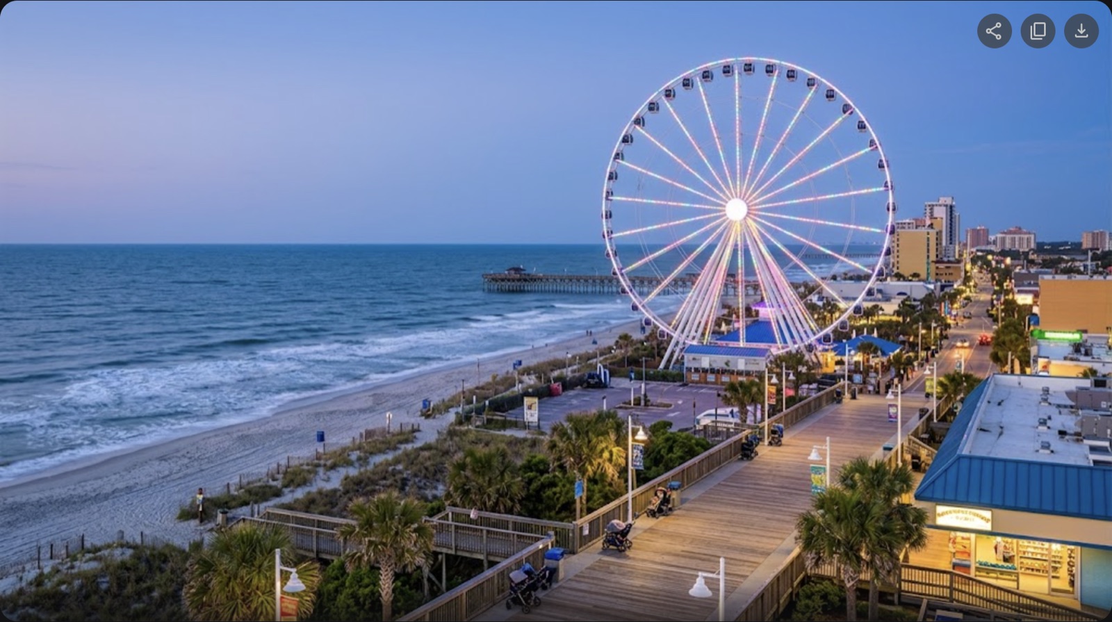 Private jet charter to Myrtle Beach