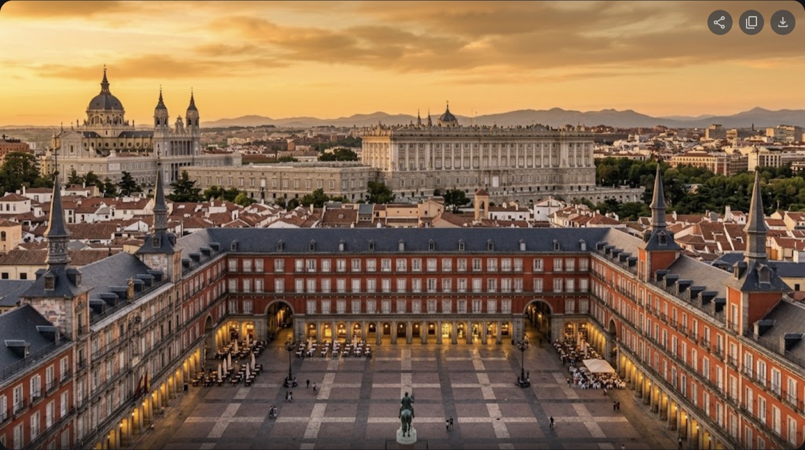 Private jet charter to Madrid