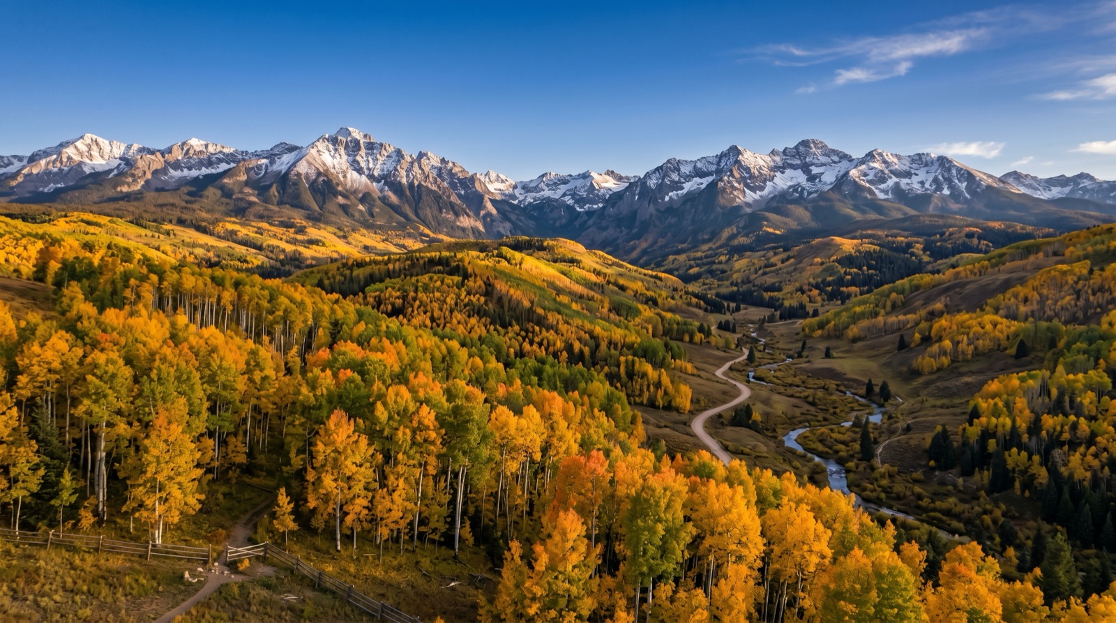 Colorado Rocky Mountains winter landscape