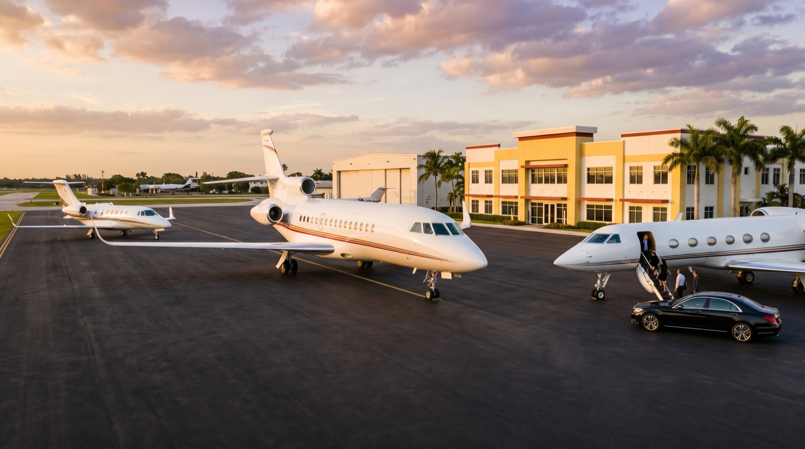 FBO terminal handling for private aviation